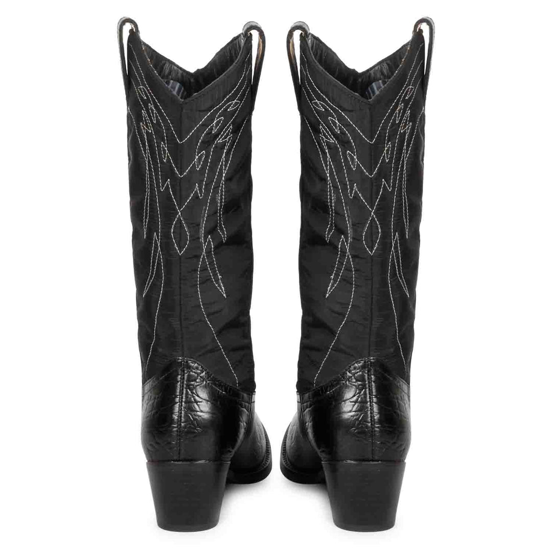 Genuine Leather Saint Elodie Boots - Cobalt Cowboy Style