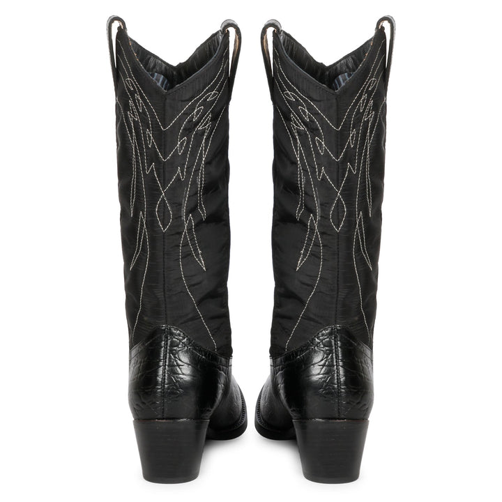 Genuine Leather Saint Elodie Boots - Cobalt Cowboy Style