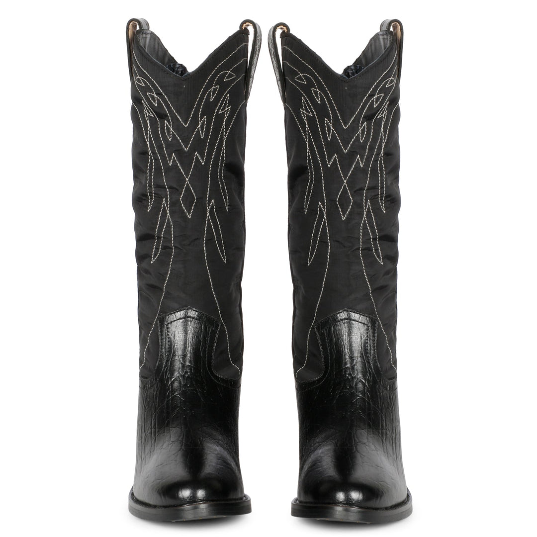 Genuine Leather Saint Elodie Boots - Cobalt Cowboy Style