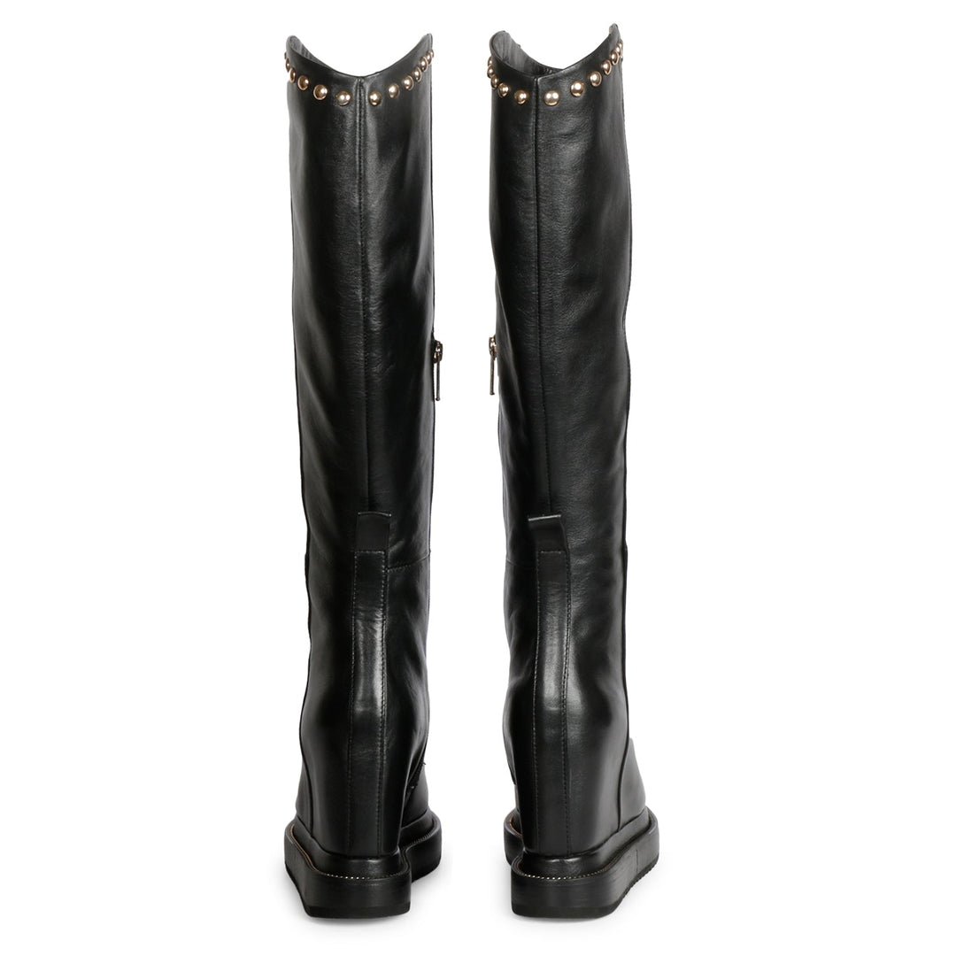 womens leather winter dress boots Women's Ilka Wool-Lined Leather Boots | blue | EU37 (US 6.5-7)