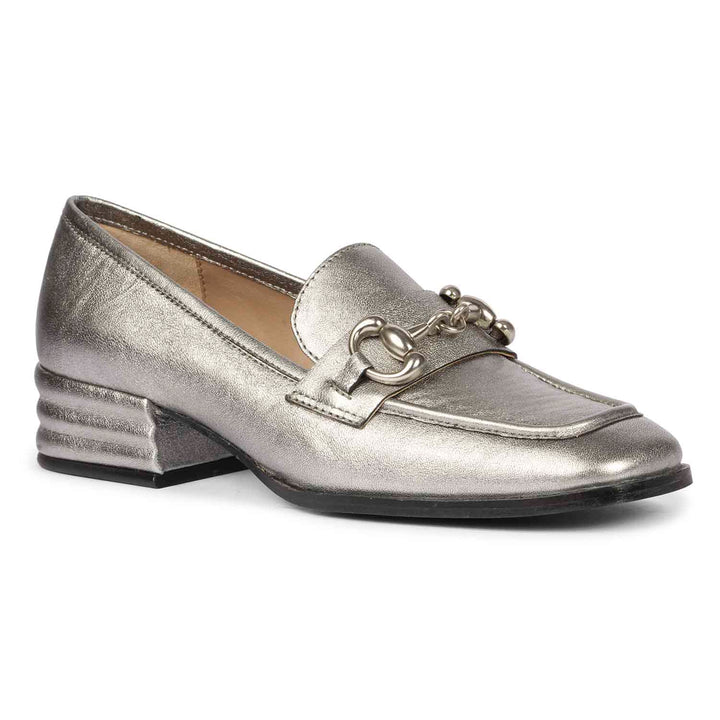 Saint Jacqueline Gunmetal Handcrafted Shoes