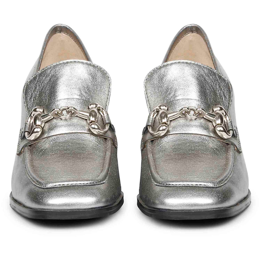 Saint Vera Gunmetal Leather Handcrafted Shoes