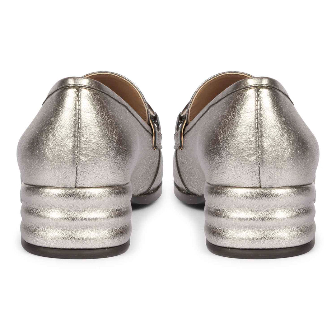 Saint Jacqueline Gunmetal Handcrafted Shoes