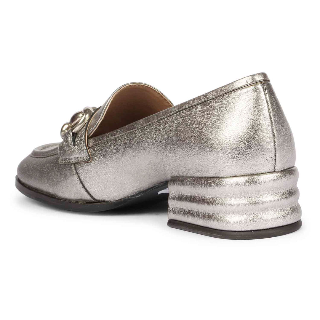 Saint Jacqueline Gunmetal Handcrafted Shoes