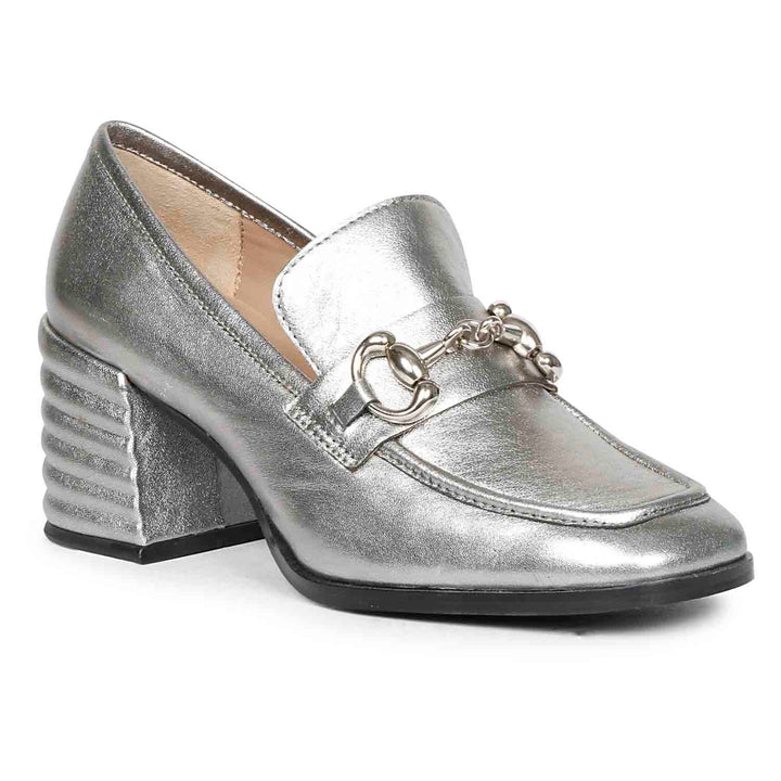 Saint Vera Gunmetal Leather Handcrafted Shoes