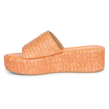 Saint  Betta orange wedge heels