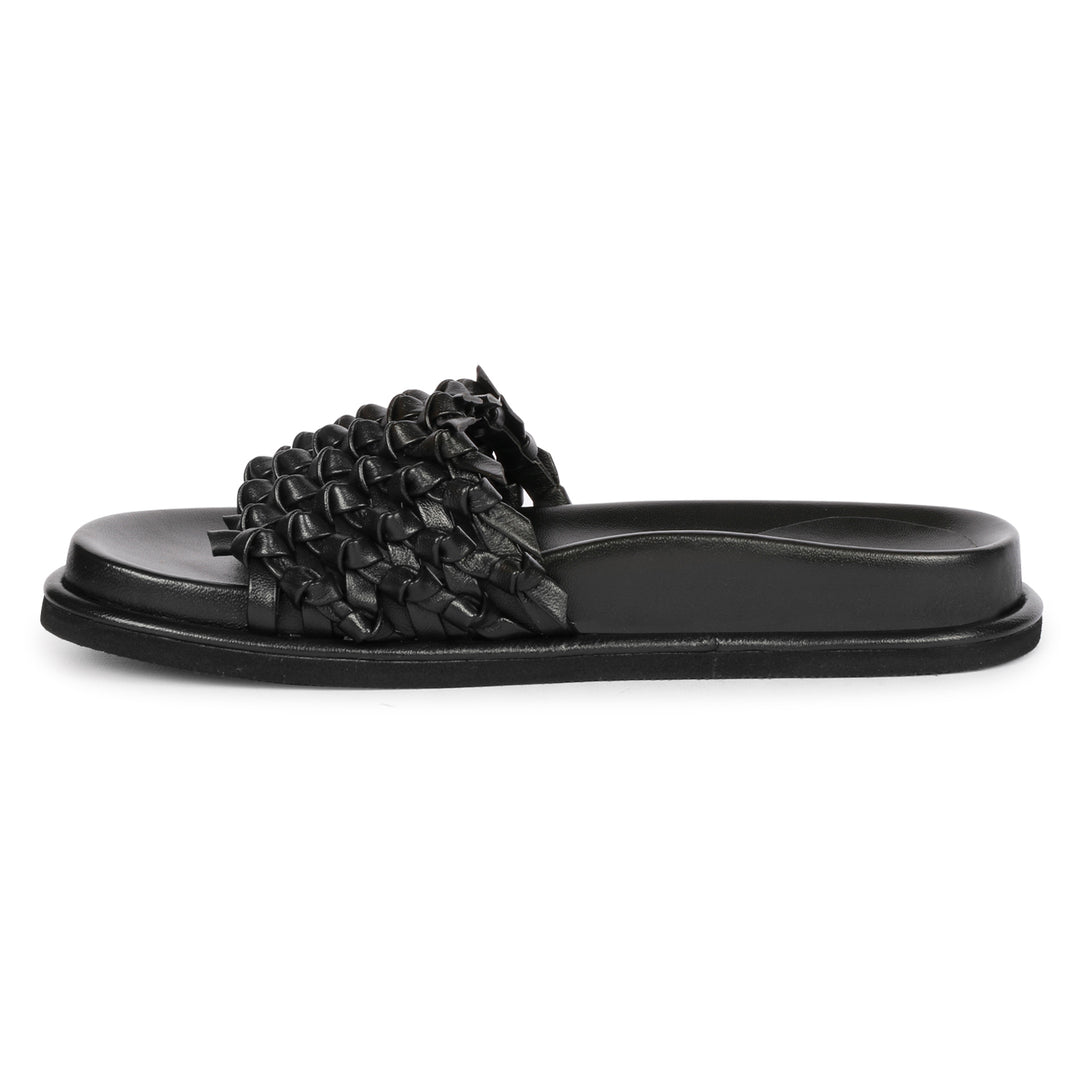 Saint  Caterina black flat sandal