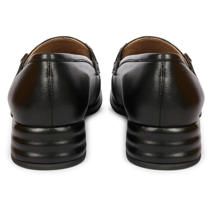 SAINT  JENAH LEATHER BLACK HANDCRAFTED SHOES