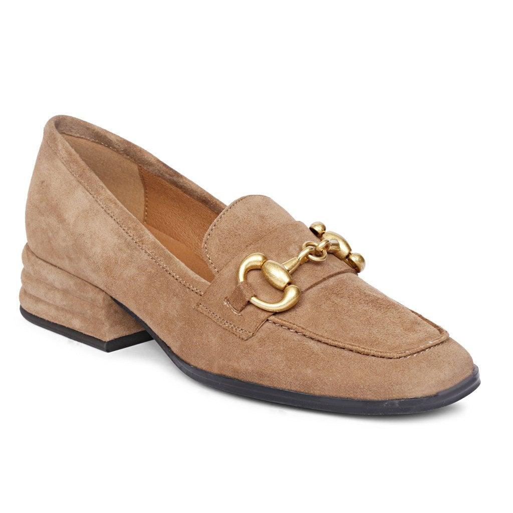 Saint Jacqueline Leather Taupe  Handcrafted Shoes