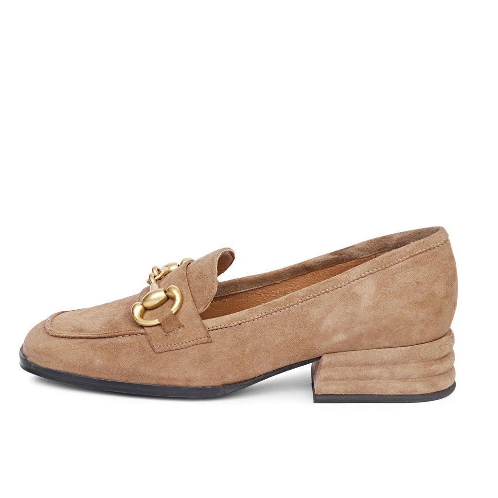 Saint Jacqueline Leather Taupe  Handcrafted Shoes