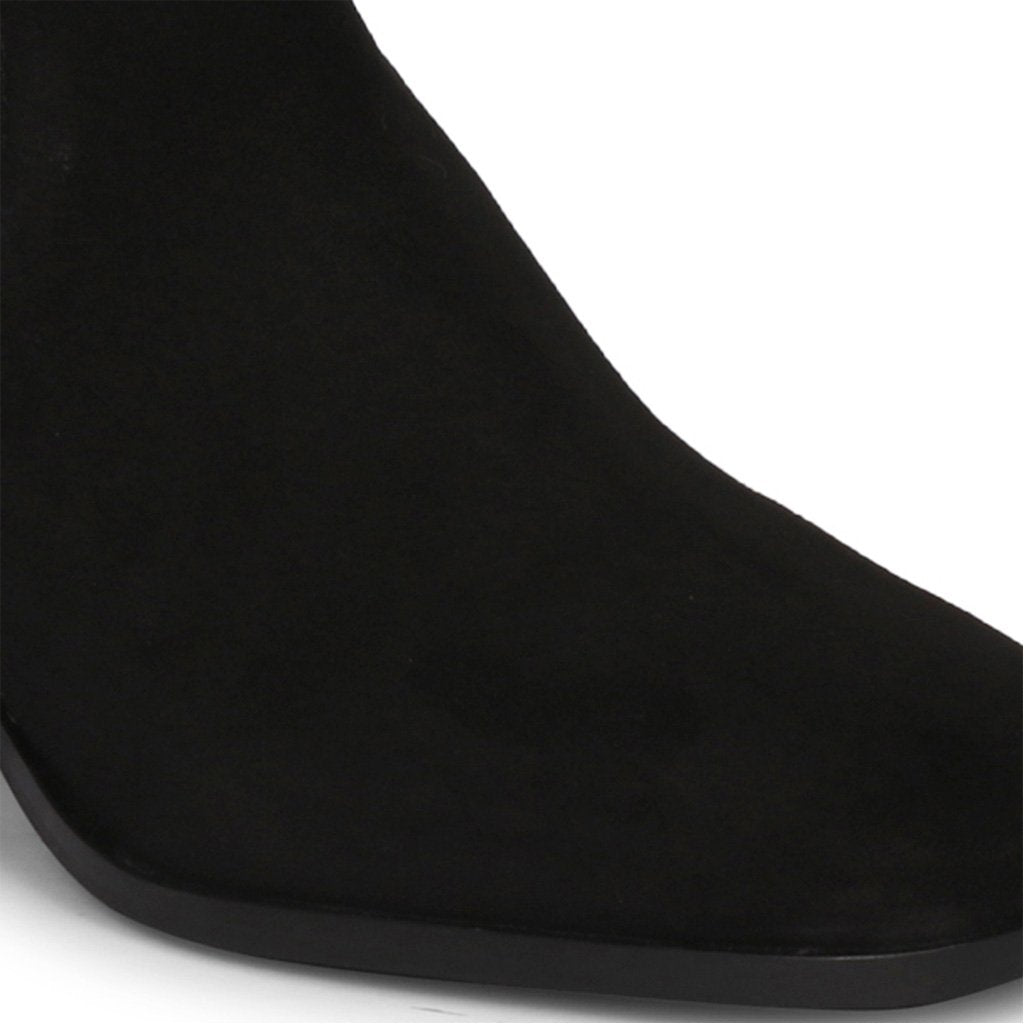 Saint Rachel Black Leather High Ankle Chelsea Boots - Timeless elegance in every step. Elevate your style with these chic and versatile boots