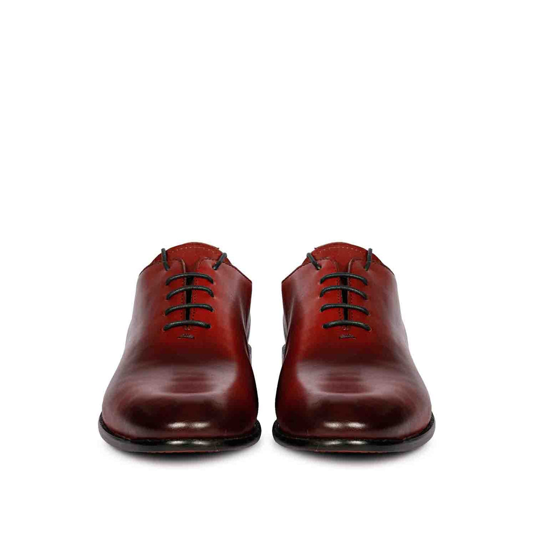 Saint Finn Red Leather Oxford Shoes