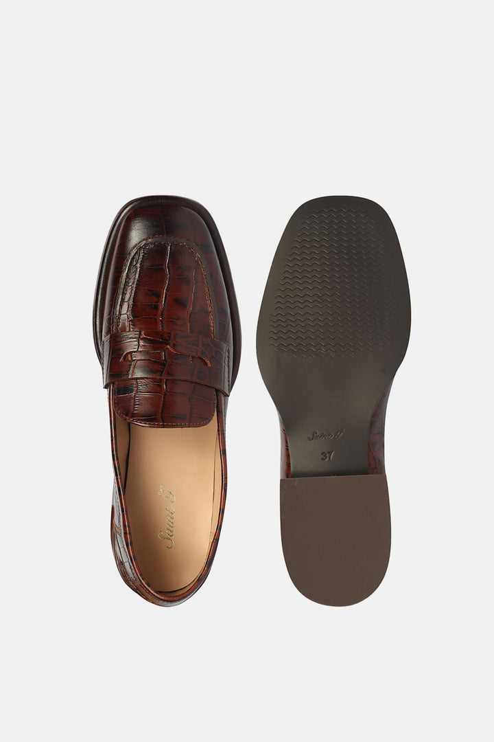 Carla Croco - Heel Loafers