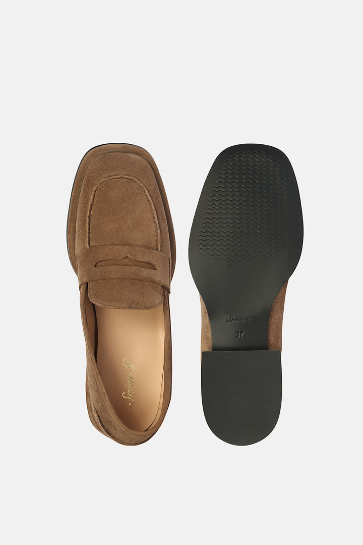 Carla Suede - Heel Loafers