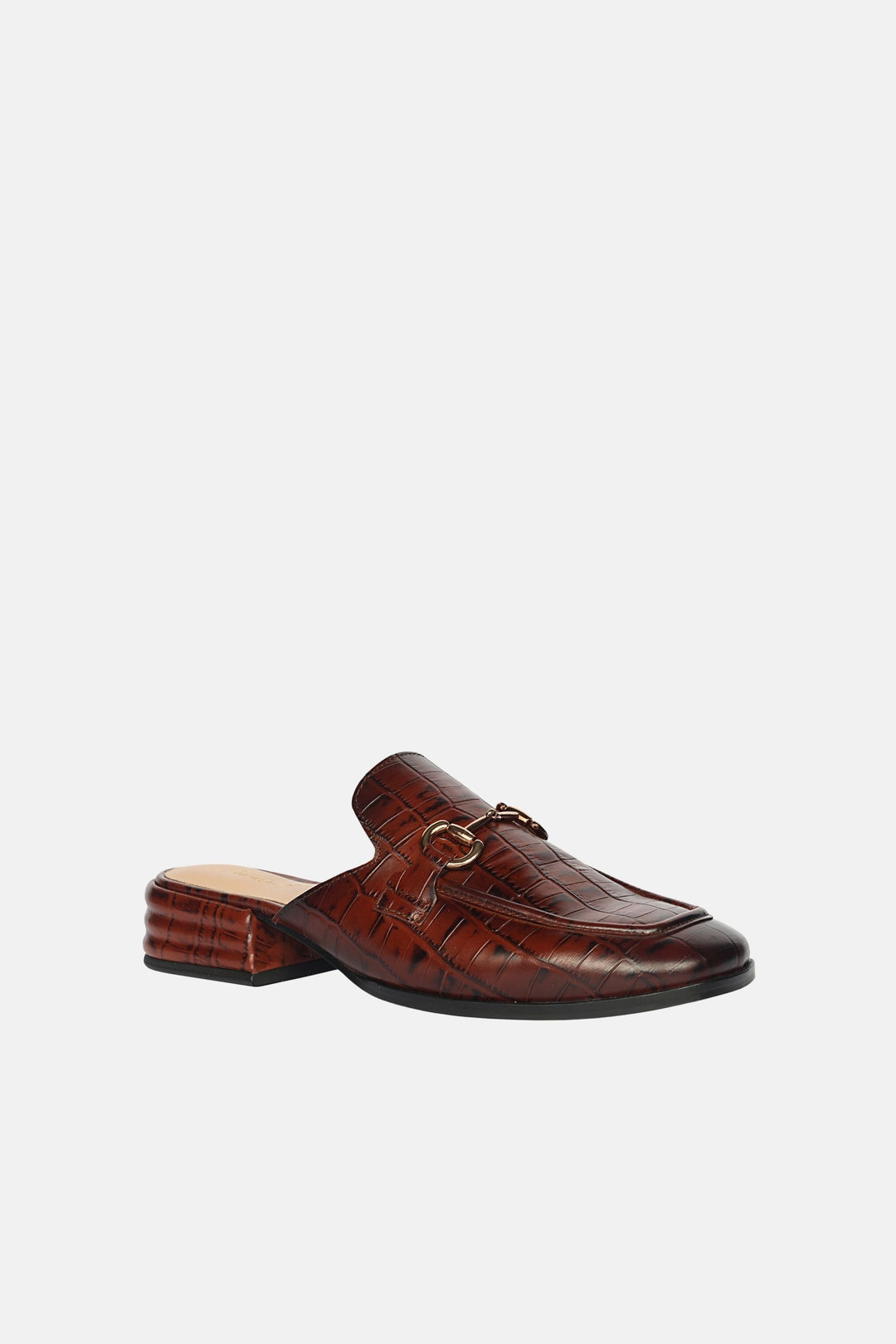 Savannah Croco - Heeled Mule