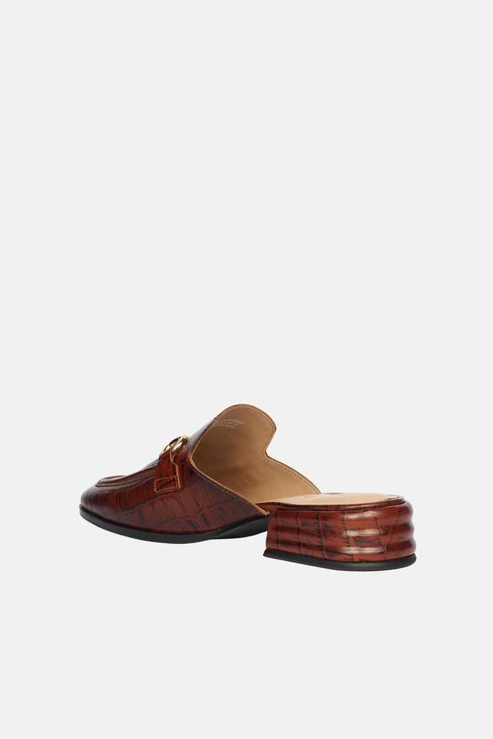 Savannah Croco - Heeled Mule