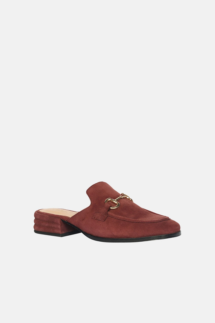 Savannah Suede - Heeled Mule