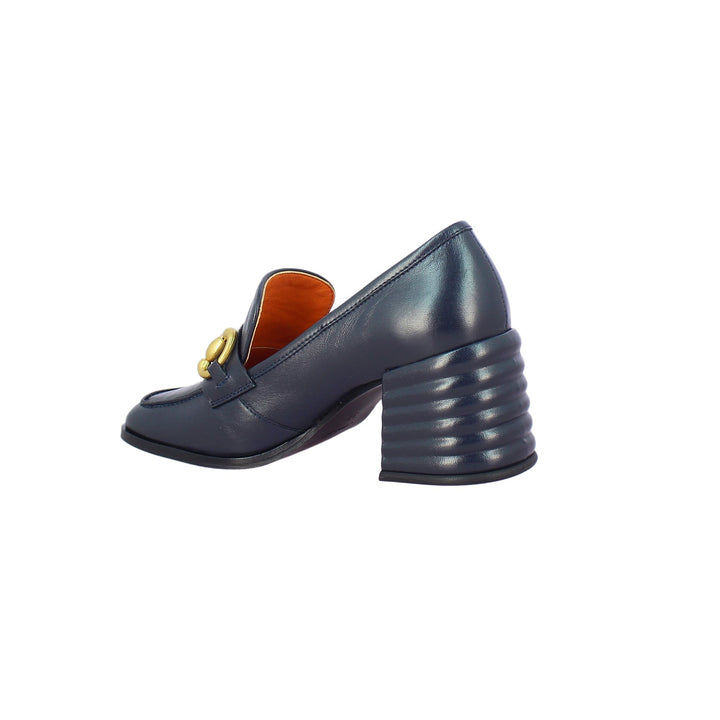 Saint Vera Navy Leather Handcrafted Shoes