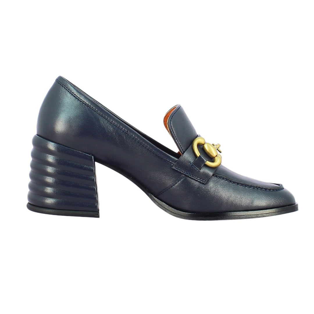 Saint Vera Navy Leather Handcrafted Shoes