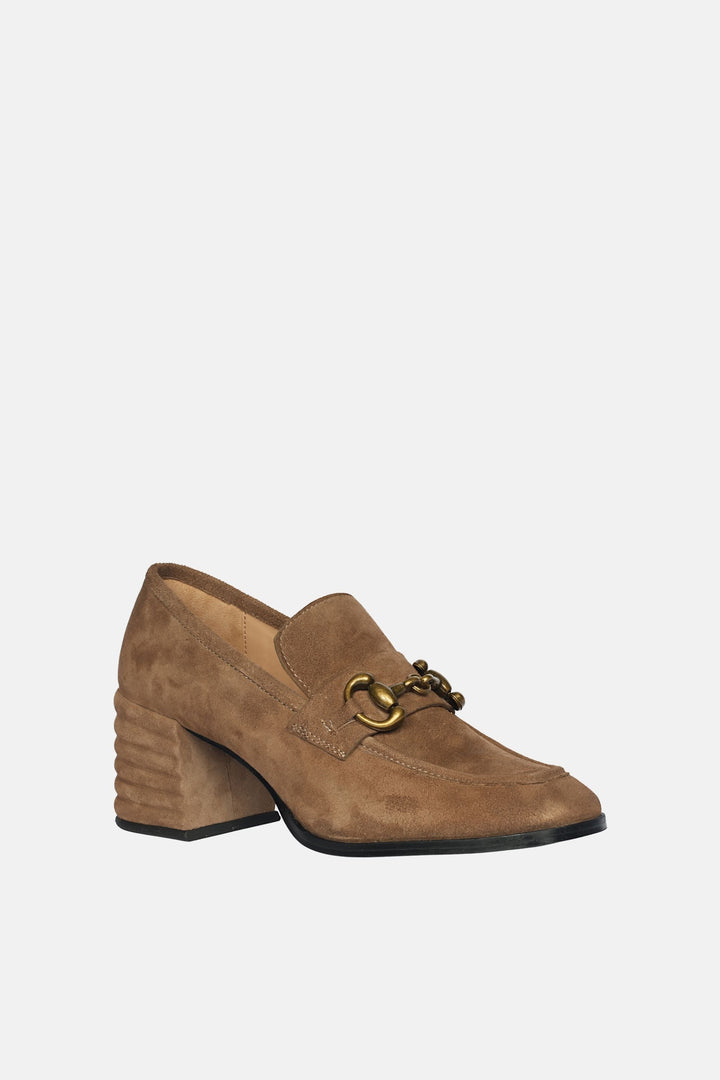 Vera Suede - Heeled Loafers