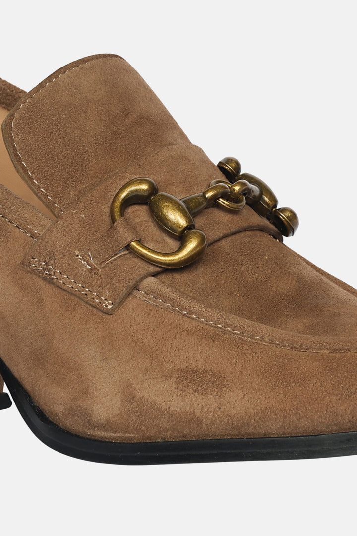 Vera Suede - Heeled Loafers