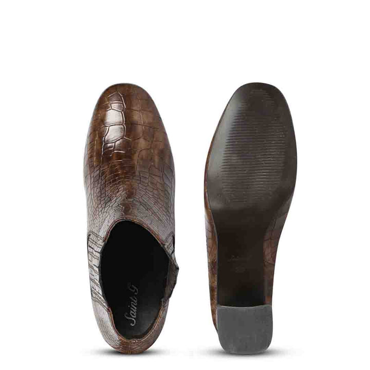 Saint Allkind brown heeled ankle boots