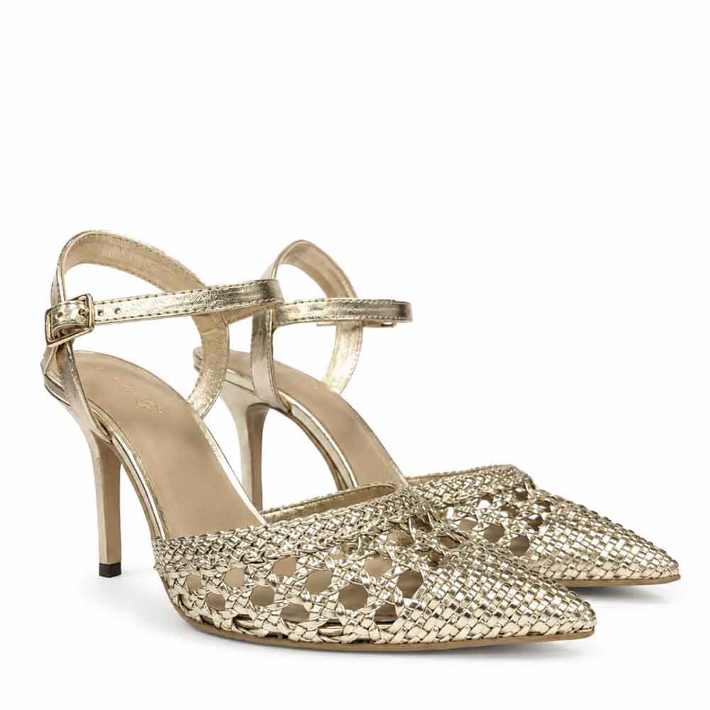 Saint Kylie Silver Crystal Bow Hot Pink Leather Pumps