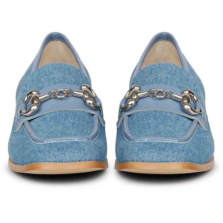 Saint Jacqueline Denim Handcrafted Shoes