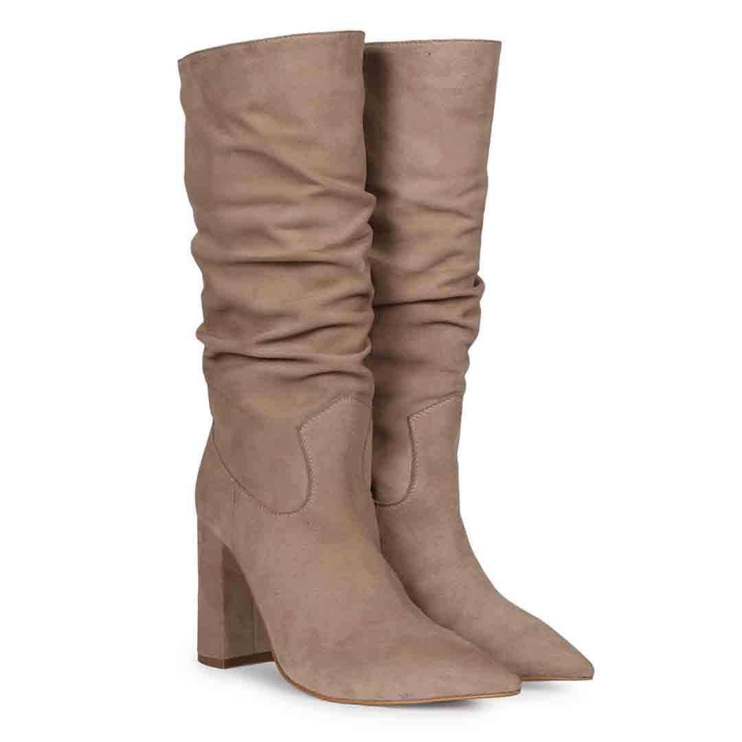 Saint Nameen Taupe Handcrafted Calf Boot