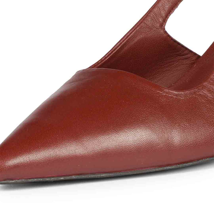 Saint Cynara Merlot Sling Back Kitten Heel Pumps