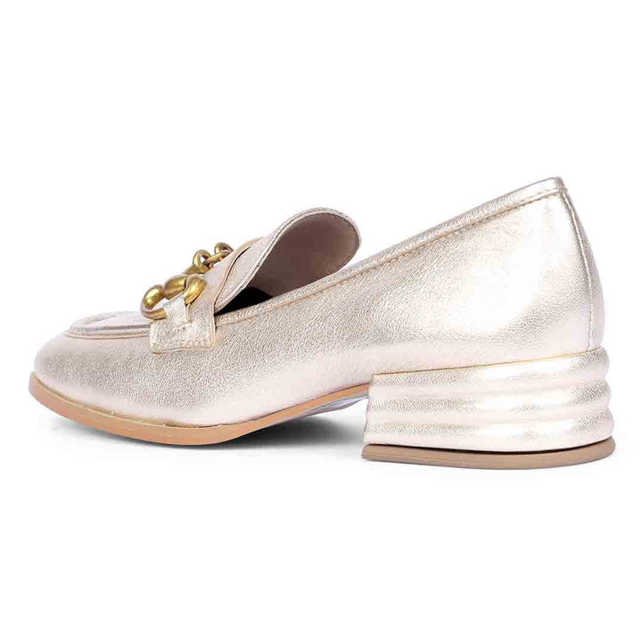 Saint Jacqueline Gold Handcrafted Leather Shoes