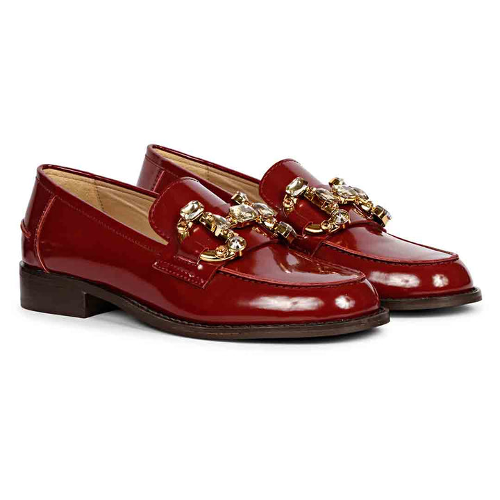 Saint Livia Cherry Handcrafted Moccasin