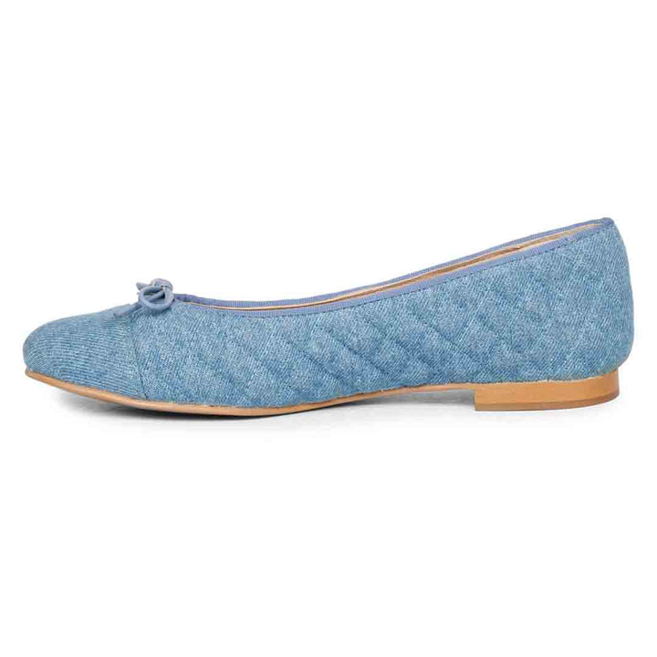 Saint Zinnia Denim Handcrafted Leather Ballerina