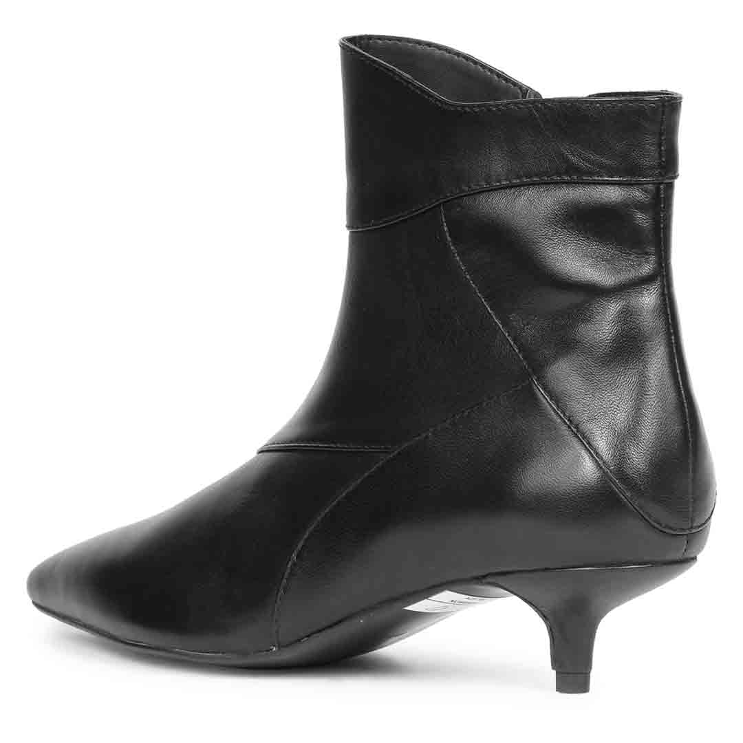 Saint Sharron Black Pointed Toe Ankle Boot