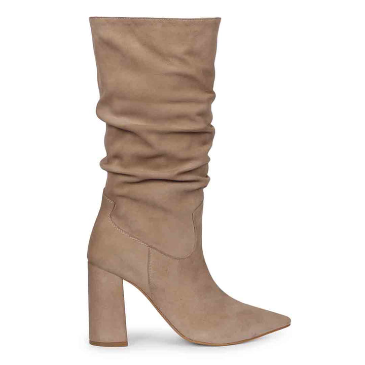 Saint Nameen Taupe Handcrafted Calf Boot