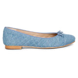 Saint Zinnia Denim Handcrafted Leather Ballerina