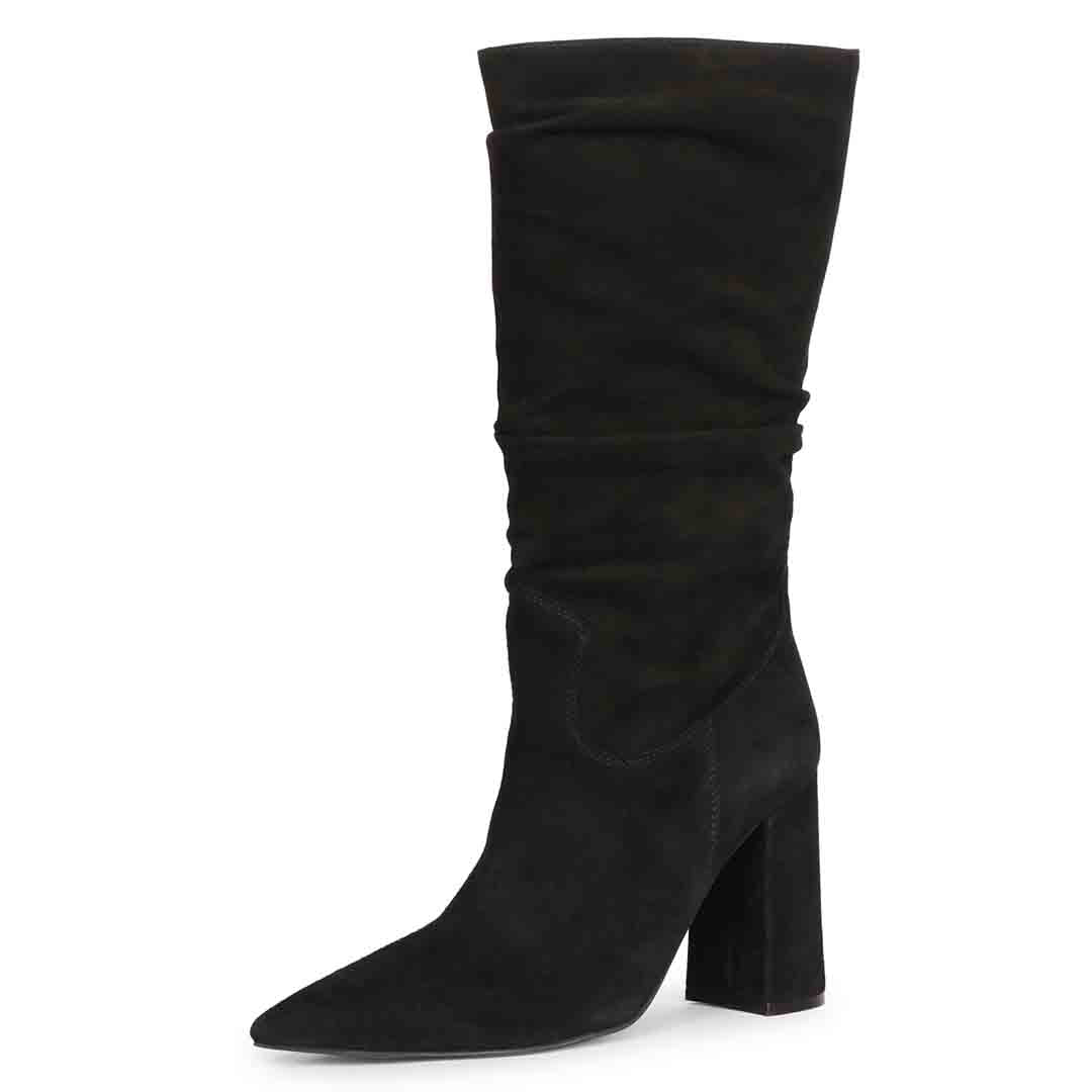 Saint Nameen Black Handcrafted Calf Boots