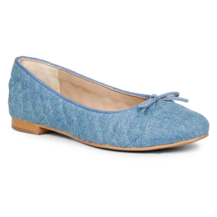 Saint Zinnia Denim Handcrafted Leather Ballerina