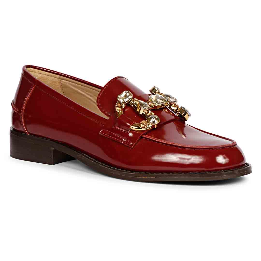 Saint Livia Cherry Handcrafted Moccasin