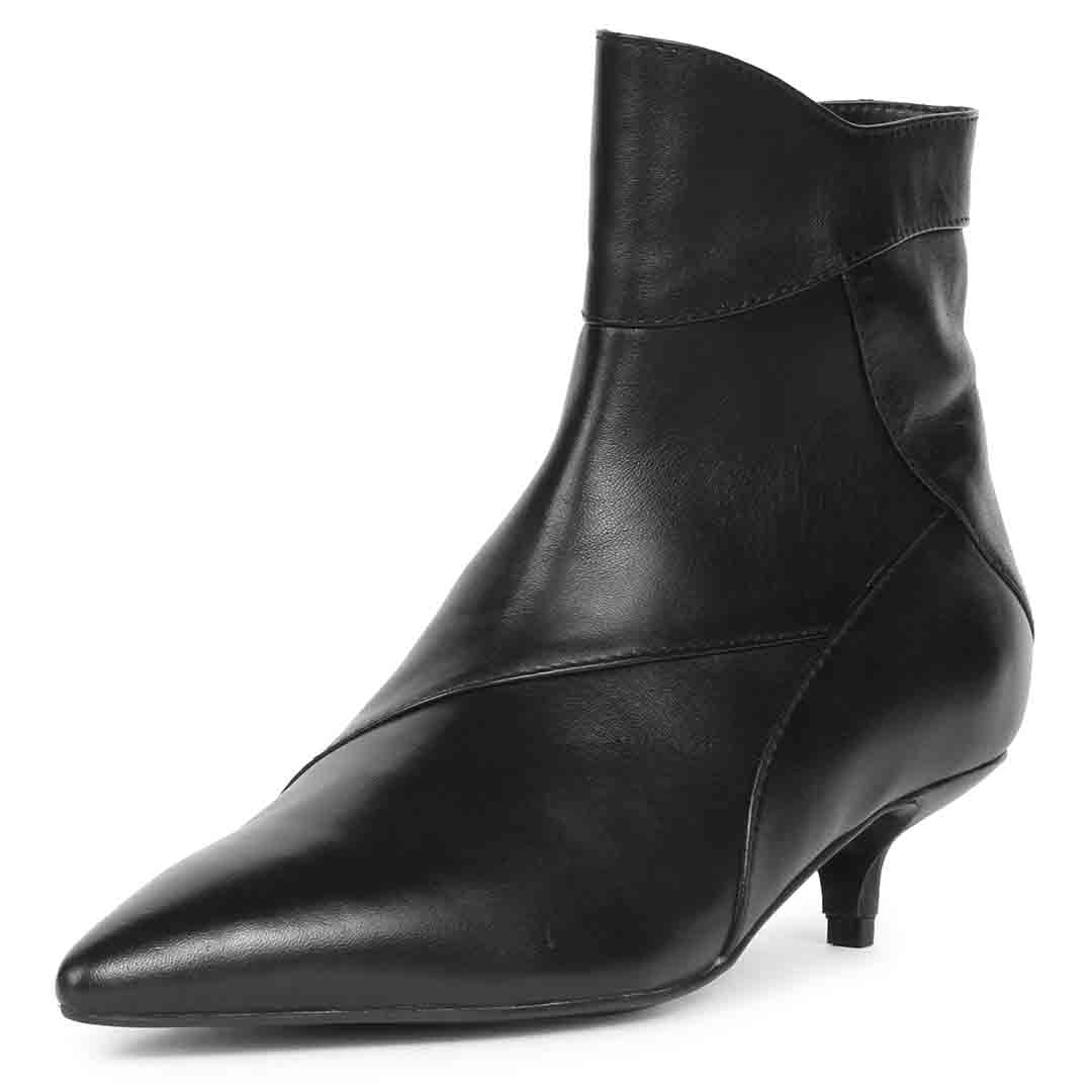 Saint Sharron Black Pointed Toe Ankle Boot