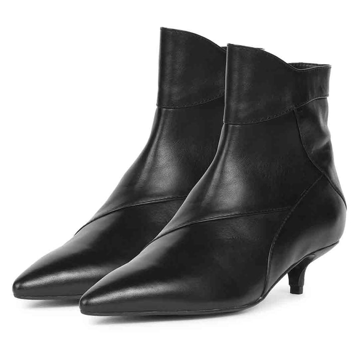 Saint Sharron Black Pointed Toe Ankle Boot