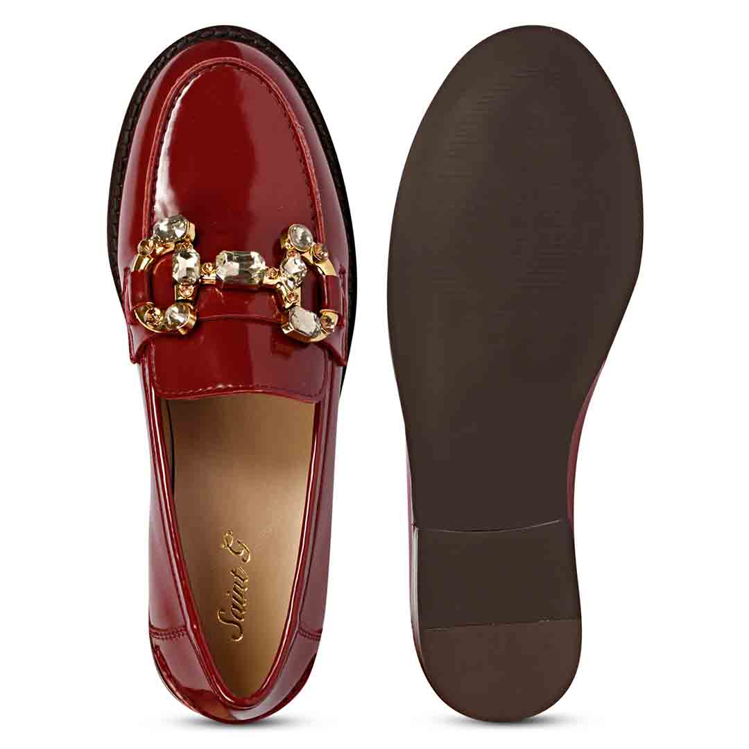 Saint Livia Cherry Handcrafted Moccasin