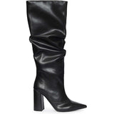 Saint Giselle Slouch Black Vegan Leather Knee-High Boots