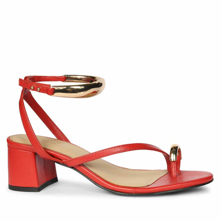 Saint Gojiberry Leather Block Heel