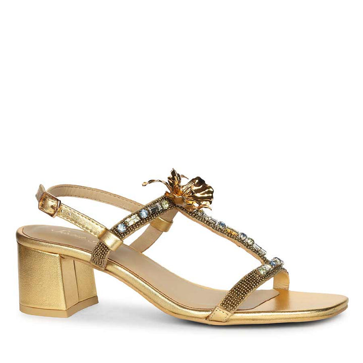 Saint Gold Leather Heel