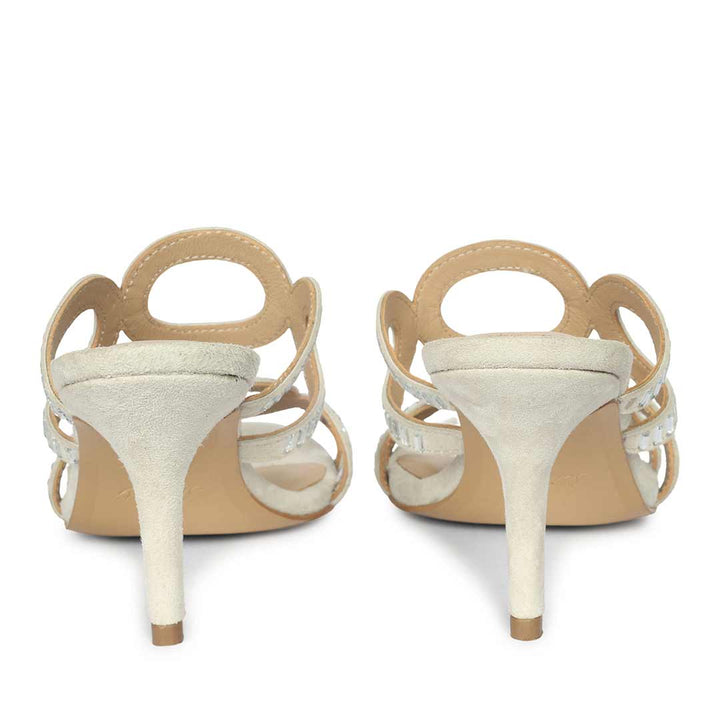 Saint Ivory Leather Heel