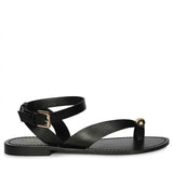 Saint Faye Black Leather Sandals