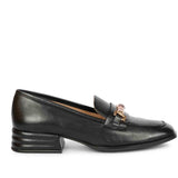 SAINT  JENAH LEATHER BLACK HANDCRAFTED SHOES