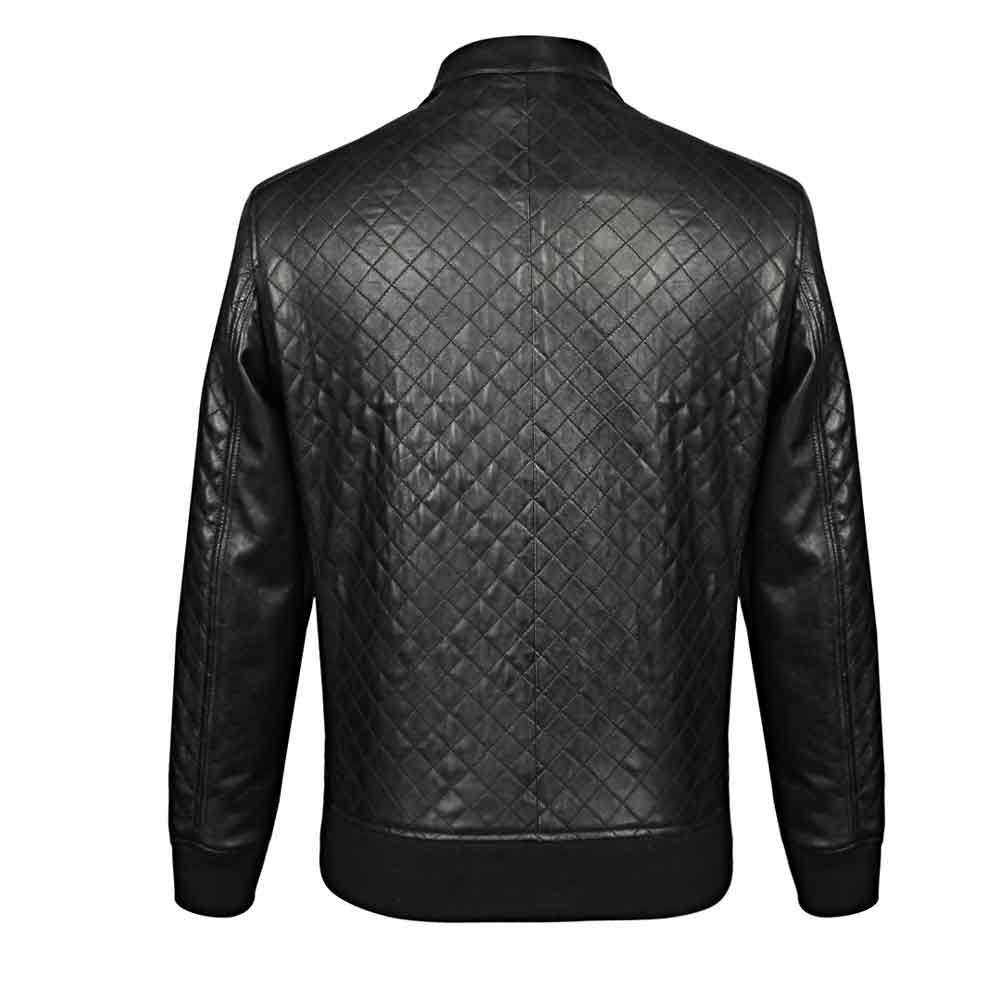 Saint Chevy Black Leather Men's Jackets