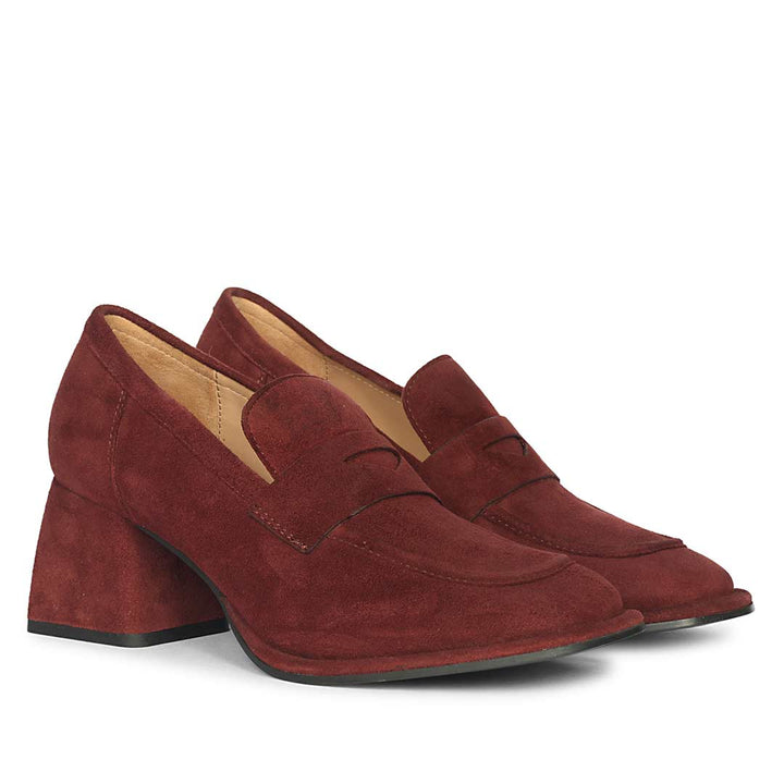 Viviana Suede - Heel Loafers
